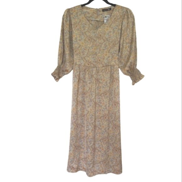 *NWT Look Silky Floral Prairie Dress Sz 0 - Picture 1 of 9